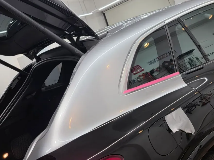 Mercedes-Benz EQSのカーラッピング事例|費用目安・仕上がり 施工写真 4-2