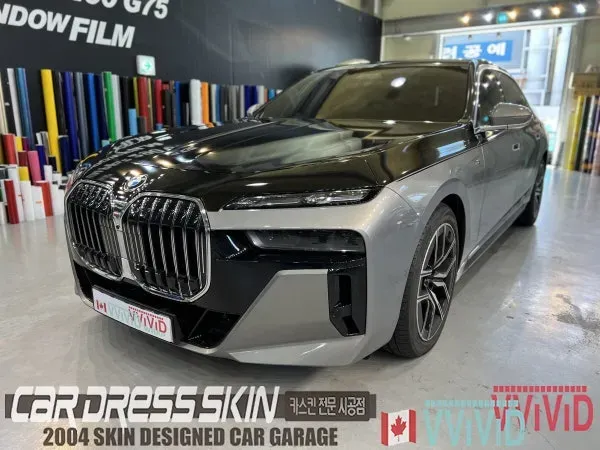 BMW 7 Seriesのカーラッピング事例｜デュオトーン施工 施工写真 2-2