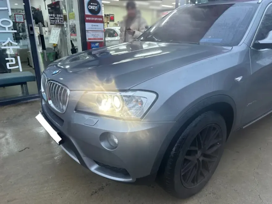 BMW X3 steering wheel installation result
