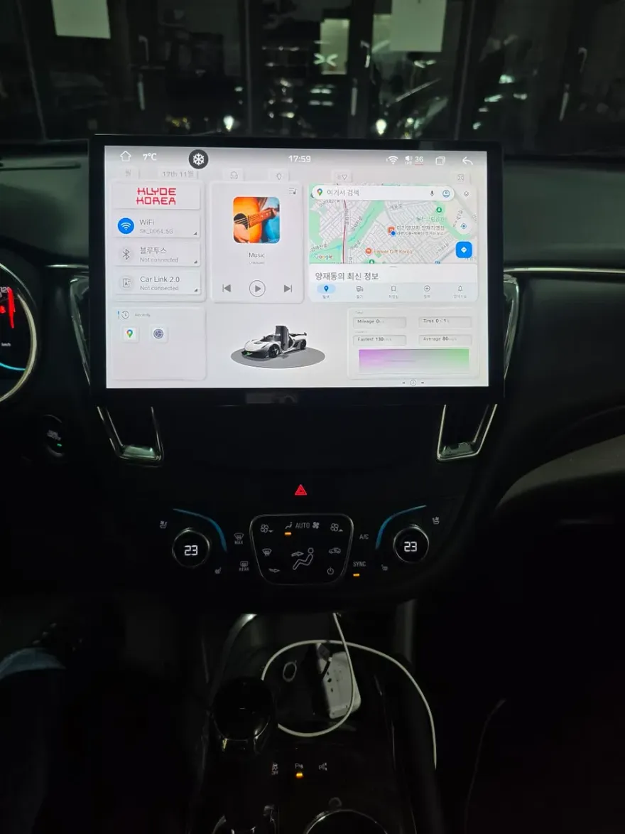 Chevrolet Malibu android head unit installation result