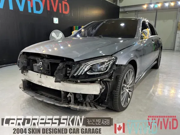 Mercedes-Benz S-Classのカーラッピング事例|費用目安・仕上がり 施工写真 1-2