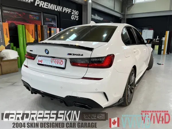 BMW 3 Series G20 カーラッピング事例|ポルシェ風グレー 施工写真 2-1
