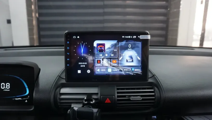 Hyundai CasperのAndroid Auto・CarPlay取付事例 施工写真 4-1