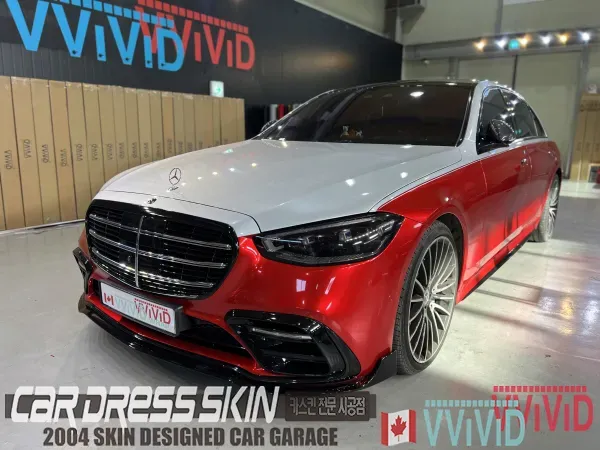 Mercedes-Benz S580 デュオトーンラッピング事例|費用目安・仕上がり 施工写真 3-1