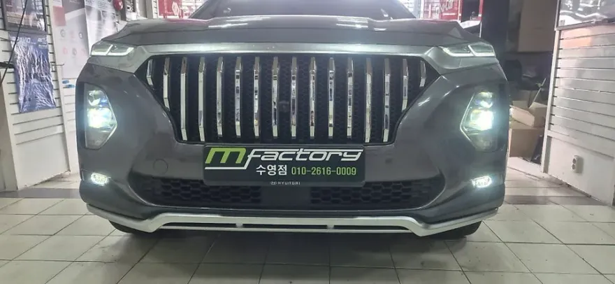 Hyundai Santa Fe TM body kit installation result