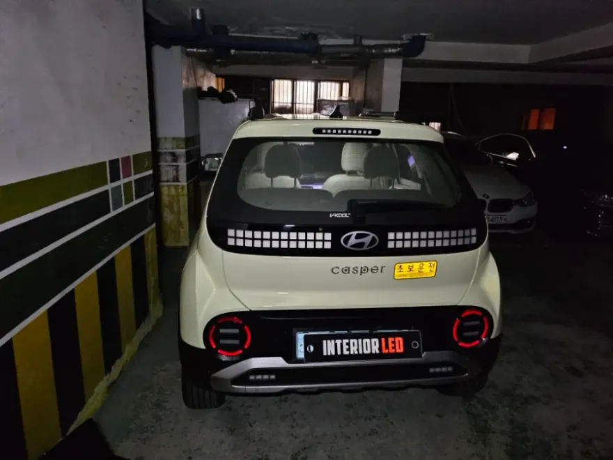 Hyundai Casper Electric ambient lighting installation result