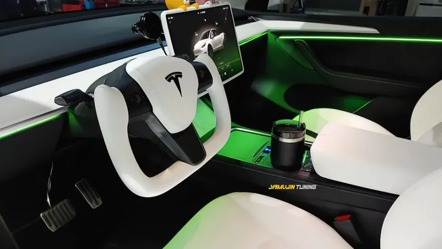 Tesla Model Y ambient lighting - Tesla Model Y Ambient Lighting Review: Cost & Results photo 4