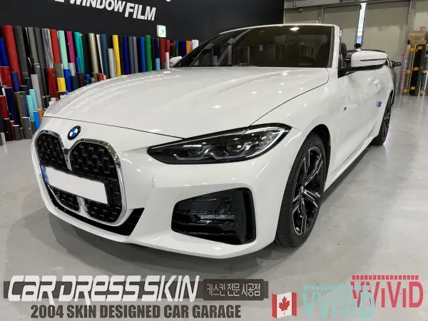 BMW 4 Series G22 カーラッピング事例｜無光ミリタリーグリーン 施工写真 1-1