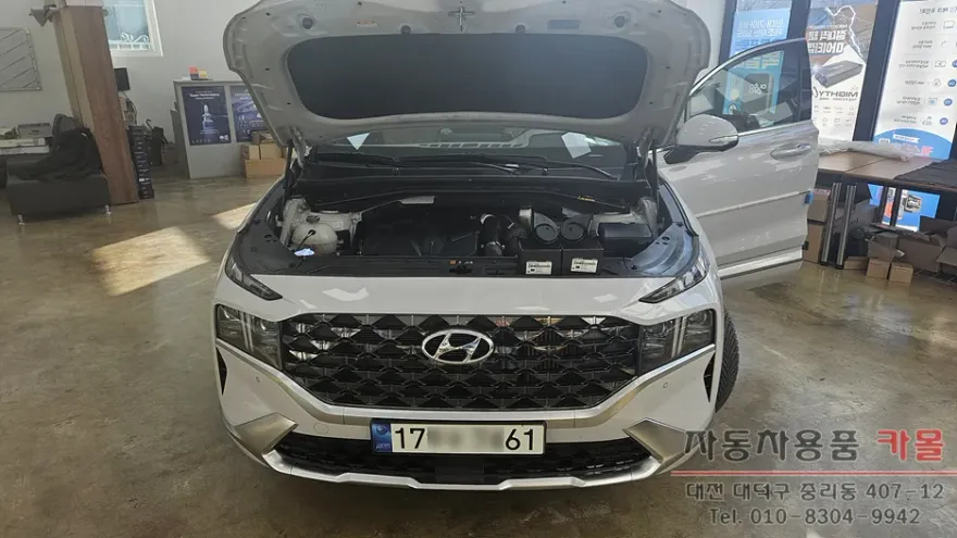 Hyundai Santa Fe TM ambient lighting installation result