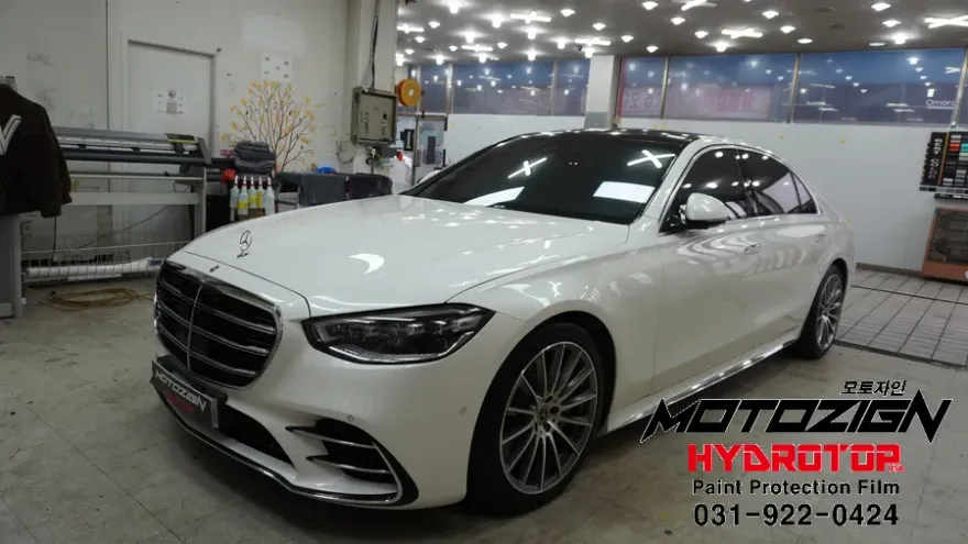 Mercedes-Benz S-Class W222 PPF施工事例｜費用目安・仕上がり 施工写真 1-2