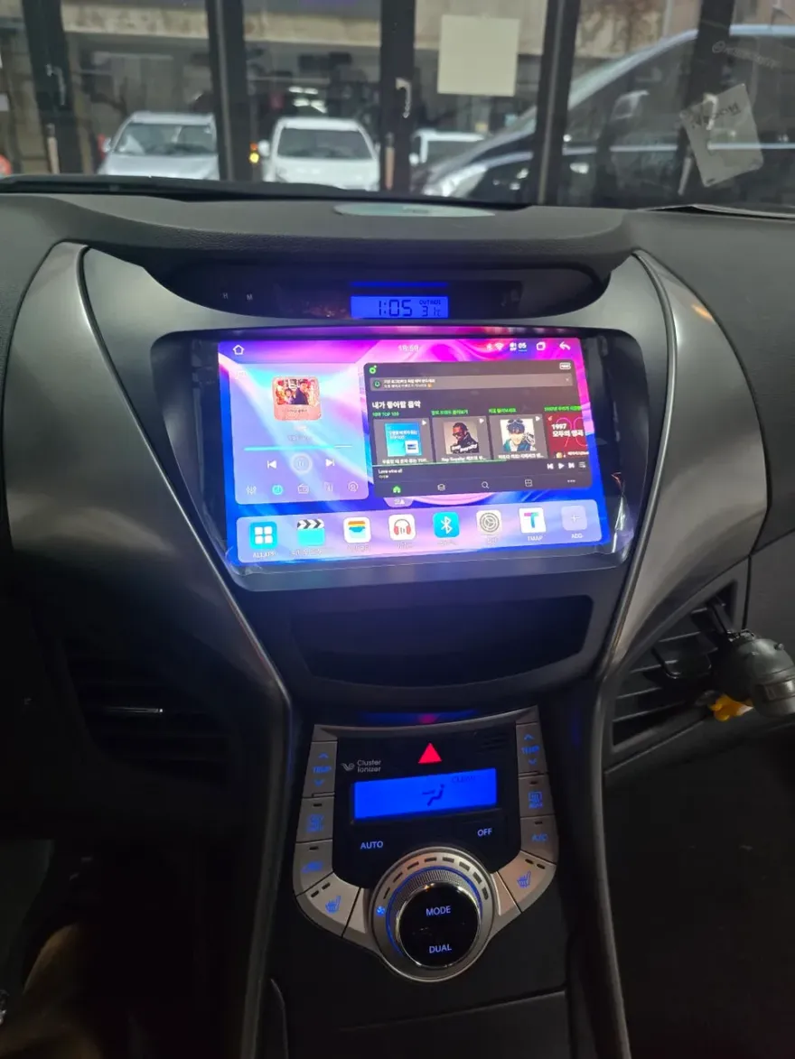 Hyundai Elantra MDのAndroid Auto・CarPlay取付事例 施工写真 4-2