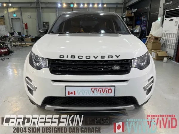 Land Rover Discovery Sportのカーラッピング事例｜ミントカラーの仕上がり 施工写真 2-3