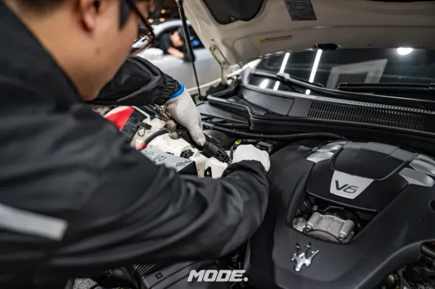 Maserati GhibliのPPF施工事例|費用目安と仕上がり 施工写真 3-1