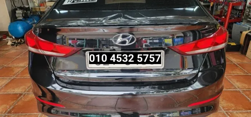 Hyundai Elantra AD lighting upgrade installation result