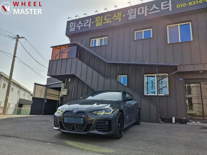 BMW i4のホイールリペア・塗装事例 施工写真 1-3