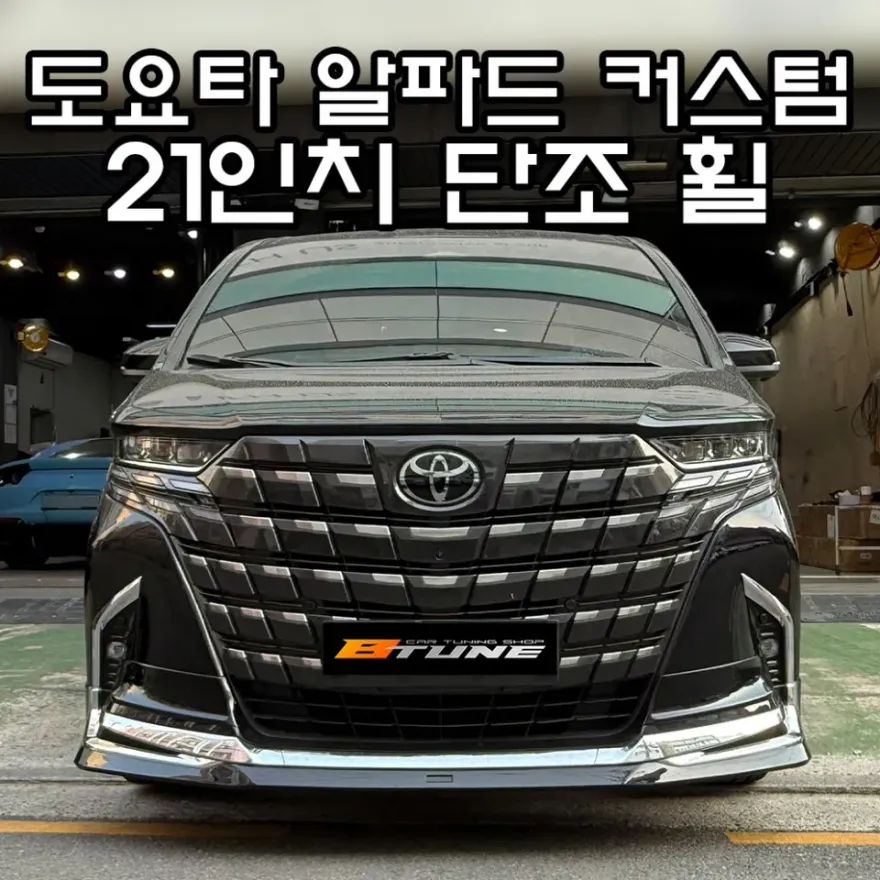 Toyota Alphard body kit installation result